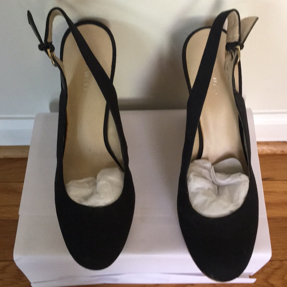 Nine West Black Cork Heeled shoes